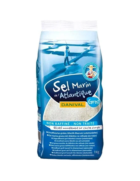 Danival Coarse Atlantic Sea Salt 1Kg Unrefined Natural