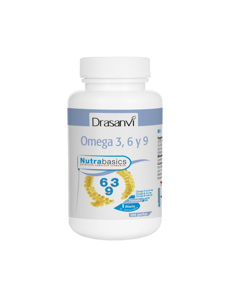 Omega 3-6-9 1000 Mg Bote 100  Perlas Nutrabasicos
