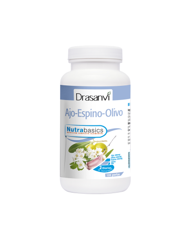 Ajo Espino Olivo 500 Mg Bote 120  Perlas Nutrabasi
