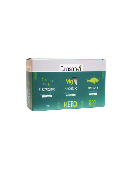Pack Keto Electrolitos 60 Caps + Magnesio 60 Comp de Drasanvi