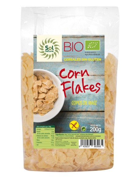 Corn Flakes Sin Gluten Bio 200 Gramos  Sol Natural
