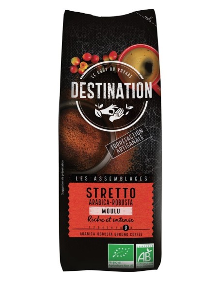 Café Stretto Italiano Molido 250g Bio - Sabor Auténtico