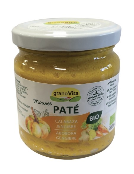 Paté Mousse Calabaza y Jengibre Bio 175g Granovita
