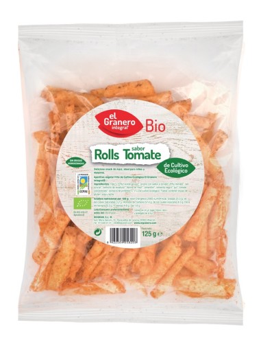 Nachos Bioroll'S con Tomate Bio 125 g - El Granero Integral