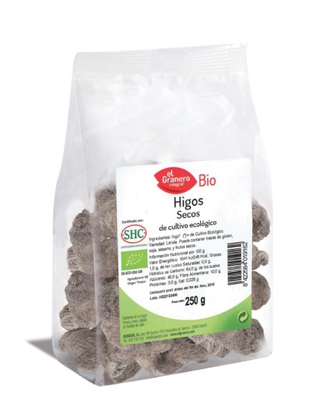 Figos Secos Biológicos 250g - El Granero Qualidade Integral