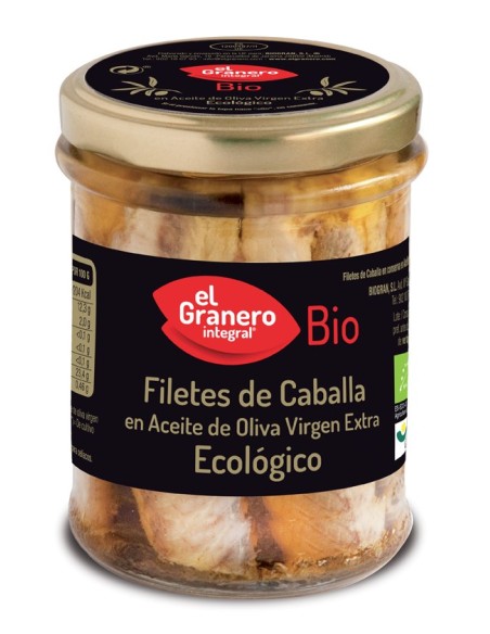 Filetes de Caballa Bio 195 g | El Granero Integral Saludable