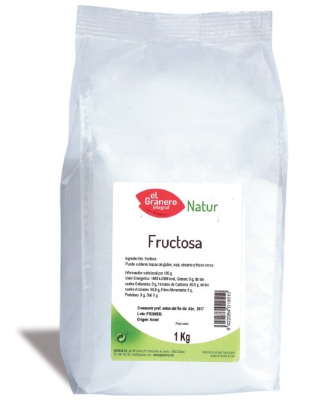 Fructosa El Granero Integral 1 Kg | Dulzura Natural Saludable