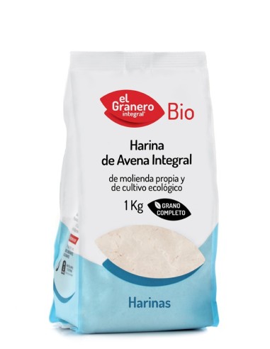 Harina de Avena Integral Bio 1 kg - El Granero Integral