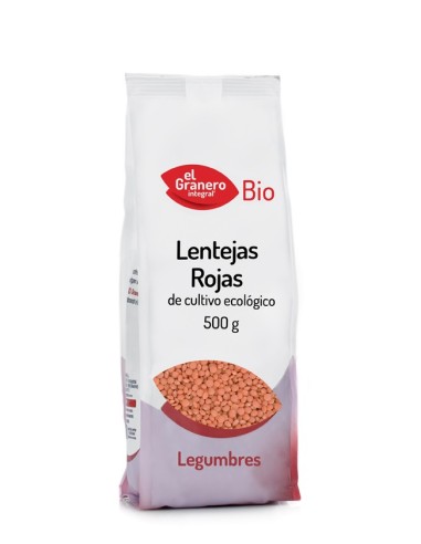 Organic Red Lentils 500g – El Granero Integral Quality