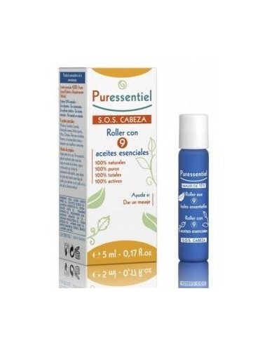 Puressentiel Roller SOS Cabeza 9 Aceites Esenciales 5ml