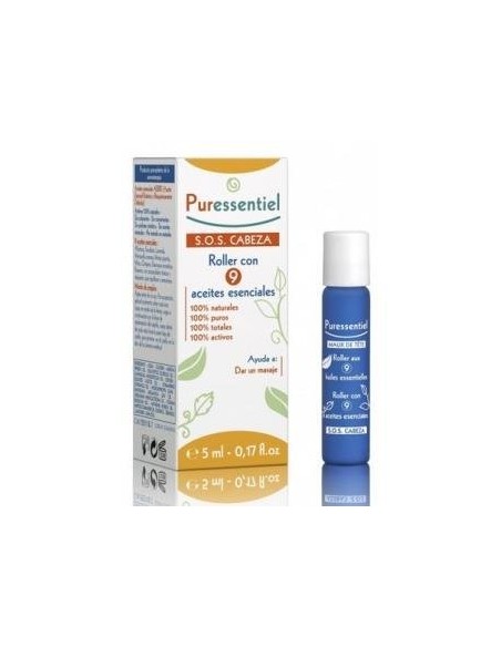 Puressentiel Roller SOS Cabeza 9 Aceites Esenciales 5ml