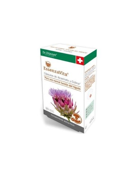 Essenzavita Alcachofa-Colina 30Cap | Apoyo Natural Digestivo