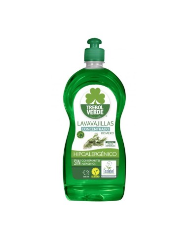 trebol verde lavavajillas concentrado romero 750 ml
