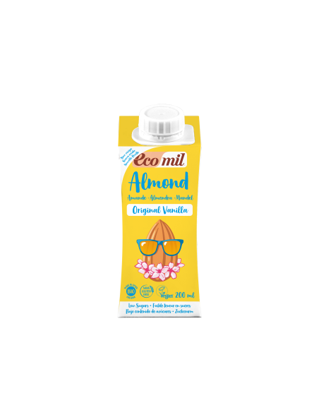 ECOMIL BEBIDA DE ALMENDRA ORIGINAL VANILLA CON AGAVE BIO 200