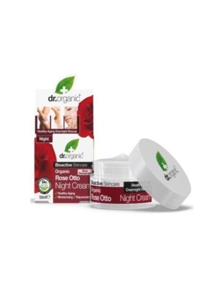 Crema Noche Rose Otto 50 Ml de Dr Organic