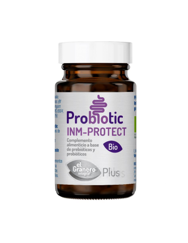 Probiótico Inm-Protect Bio 600 mg | El Granero Integral 30 Cápsulas