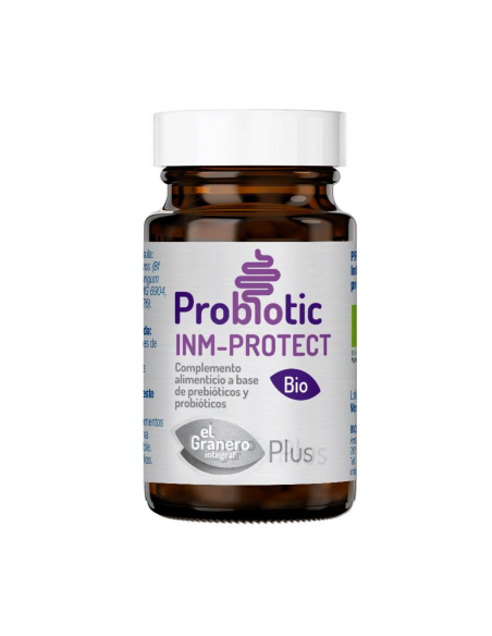 Probiótico Inm-Protect Bio 600 mg | El Granero Integral 30 Cápsulas