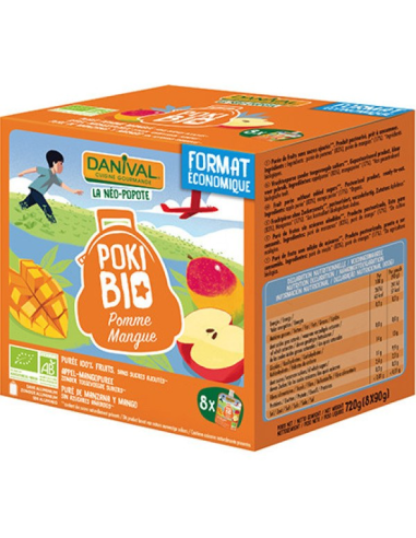 Danival Pack 8 Smoothies de Mango 720 g – Natural y Delicioso