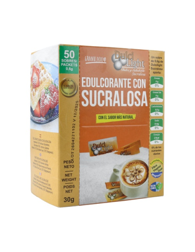 Dulcilight Edulcorante Zero 50 Sobres – Sabor Sin Calorías