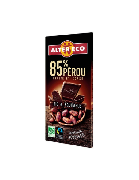 Chocolate Negro Peru 85% Bio, 100 G de Altereco
