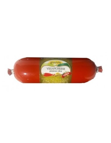 Vegancheese Pimiento-Oliva 200g Granovita – Queso Vegano