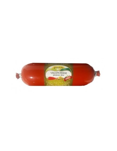 Vegancheese Pimiento-Oliva 200g Granovita – Queso Vegano