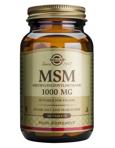 MSM 1000 mg  60 comprimidos Solgar