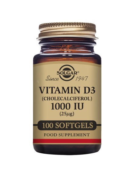 Vitamina D3 1000Ui Solgar 100 Comprimidos  Salud Ósea