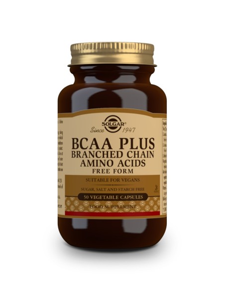 B.C.A.A. Plus  50 cápsulas vegetales  Solgar