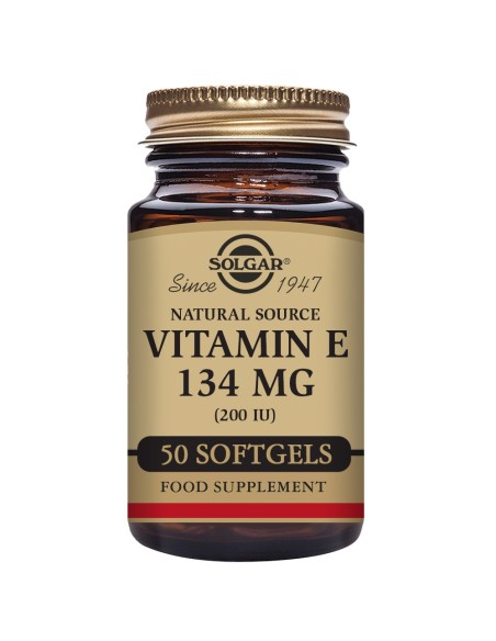 Vitamina E 200 UI  50 cápsulas blandas Solgar