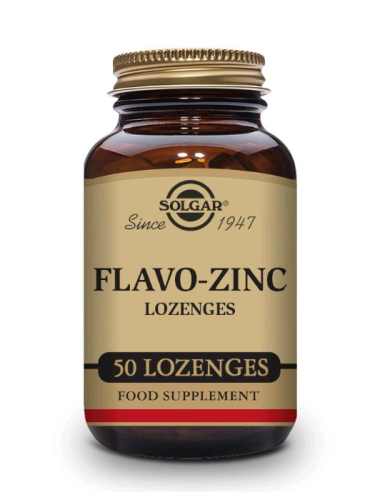 Flavo-Zinc Solgar 50 Comp. Masticables para Inmunidad Saludable