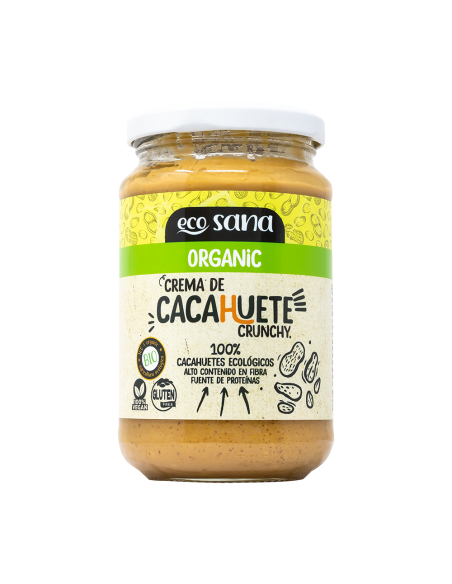 Crema Cacahuete Crunchy Bio 350G Ecosana