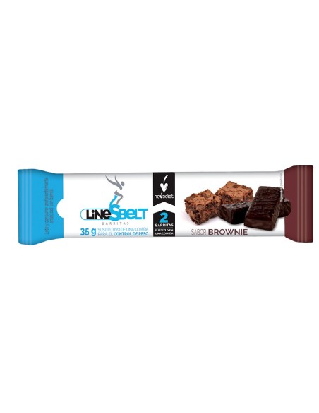 Caja 24 Ud. Line Sbelt Brownie 35Gr de Novadiet