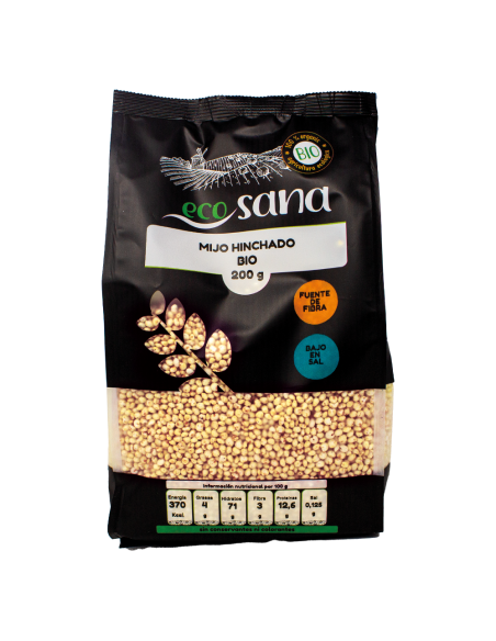 Mijo Hinchado Bio 200G Ecosana | Snack Saludable Natural