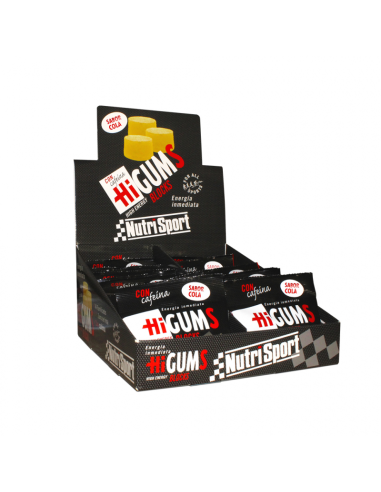Higums Sabor Cola con Cafeína Nutrisport 20 Bolsas