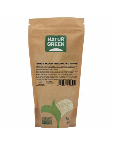 Arroz Jazmín Integral Bio 500g Naturgreen – Salud Natural