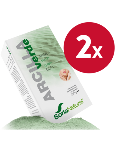 Pack 2 Argila Verde 250g Soria Natural - Natural Care