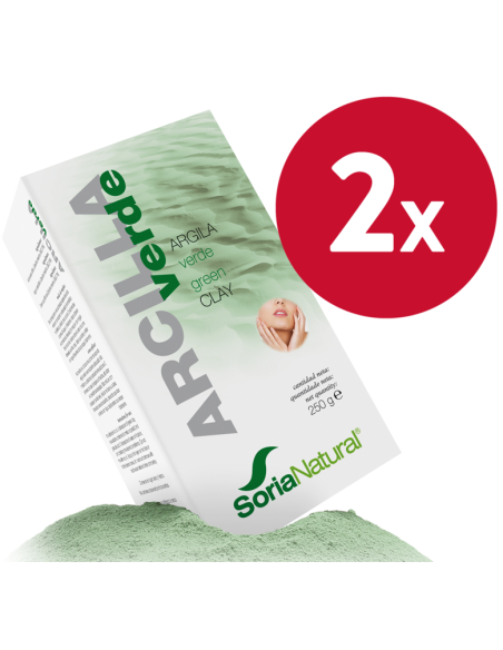 Pack 2 Argila Verde 250g Soria Natural - Natural Care