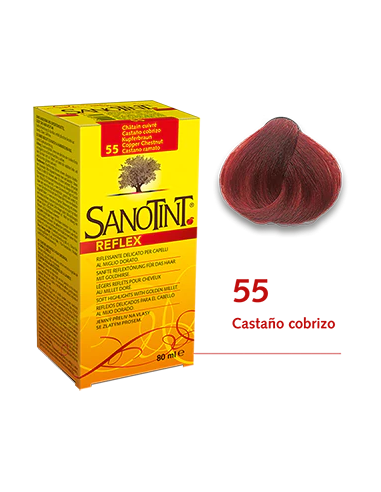 SANOTINT® Reflex 55 Castaño Cobrizo – Coloración Natural