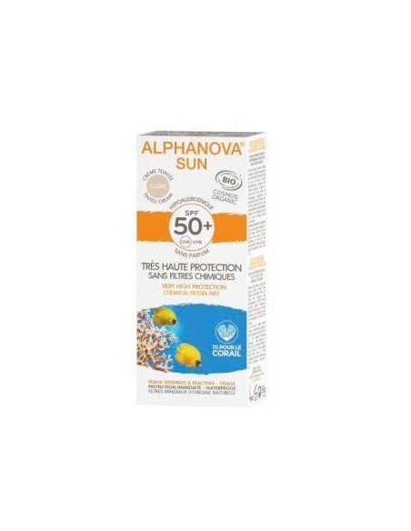 Solar Facial Spf50+ Color Hipoalergenico 50 Gramos Bio Alphanova