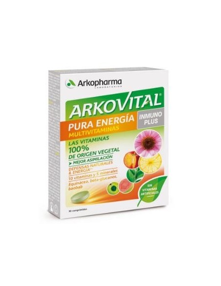 Arkovital Pura Energia Inmunoplus 30 comprimidos de Arkopharma