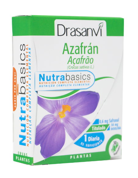 Azafrán 30 Cápsulas Nutrabasicos Drasanvi  Bienestar Natural