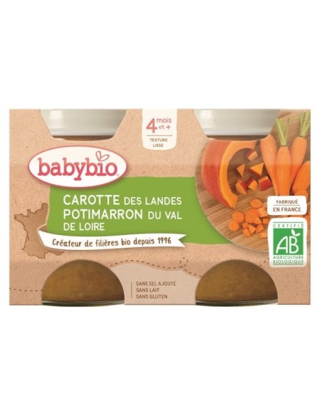 Babybio Zanahoria Calabaza 130g  130g
