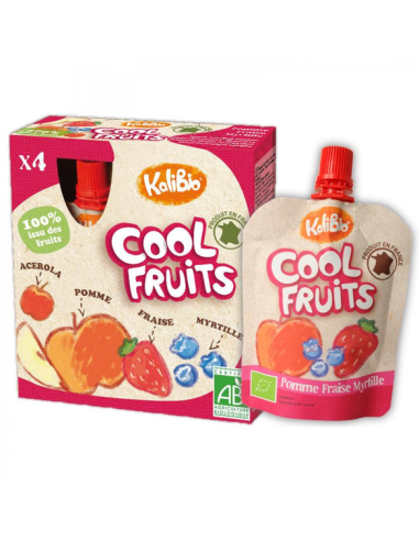 Vitabio Cool Fruits Maçã 4x90g Bebê Bio Natural e Saudável