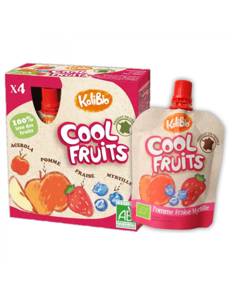 Vitabio Cool Fruits Maçã 4x90g Bebê Bio Natural e Saudável