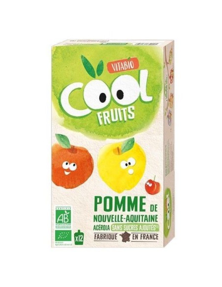 Vitabio Cool Fruits Manzana 12 x 90 g – Snack Natural Saludable