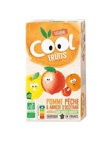 Vitabio Cool Fruits Manzana Melocotón Albaricoque 12x90g