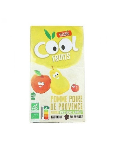Vitabio Cool Fruits Manzana Pera 12 x 90 g – Snack Saludable