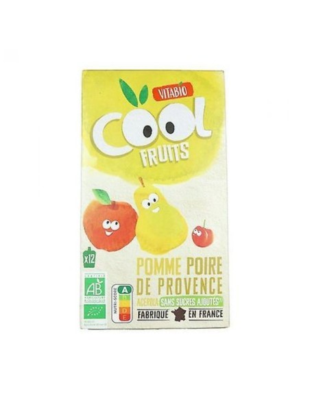 Vitabio Cool Fruits Manzana Pera 12 x 90 g – Snack Saludable