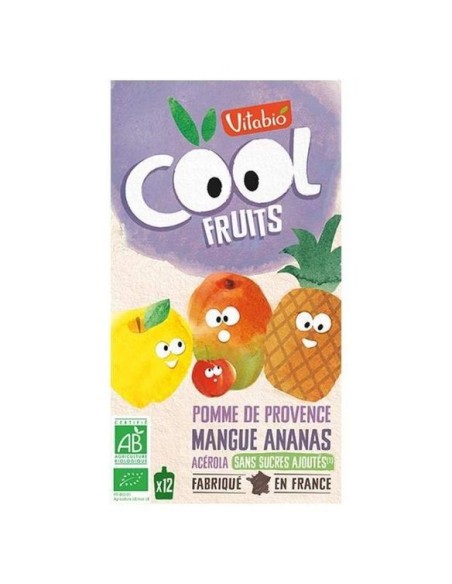Vitabio Cool Fruits Manzana Mango Piña 12 x 90 g Natural